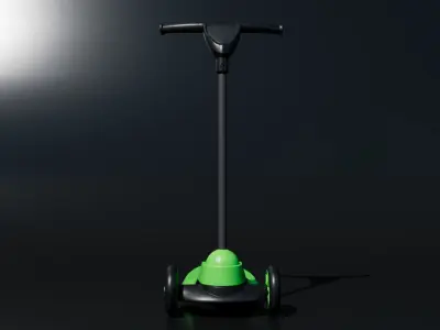 Kick Scooter Toy Free low-poly 3D model