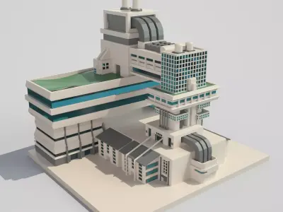 Future city 3D model