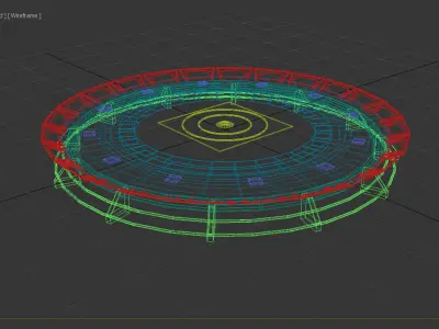 Sci-Fi Floating Platform 3D model
