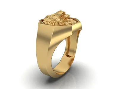 LION RING 3D print model 13