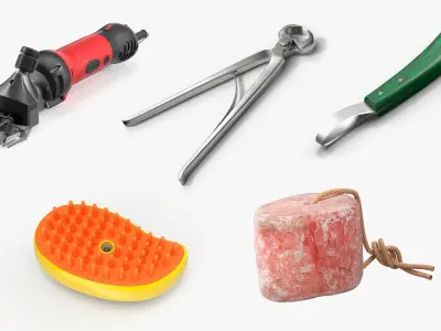 Livestock Care Equipment Collection 3D model