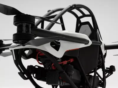 Jetson ONE Personal eVTOL Low-poly 3D model