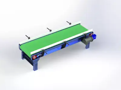 3D CAD Model of a Conveyor Belt 3D model