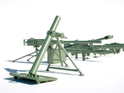 Military equipment 3D print model