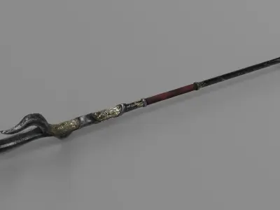Glaive chinese longsword 3D model