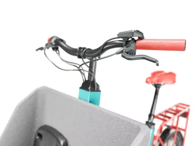 Bike Electric Cargo  Low-poly 3D model