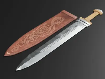 Sword-13 Low-poly 3D model