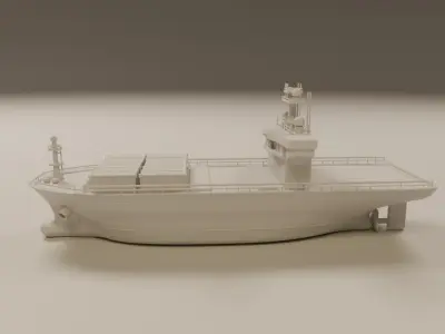 cargo ship 3D print model