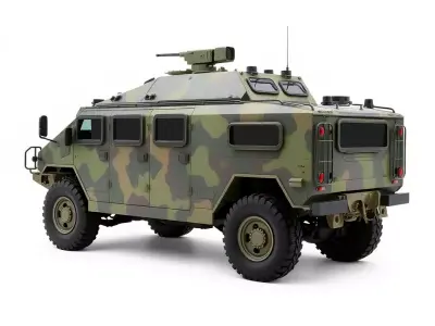 Camouflage Armored Vehicle model pack Low-poly 3D model purchase