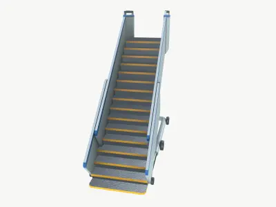 Airport Stairs Low-poly 3D model