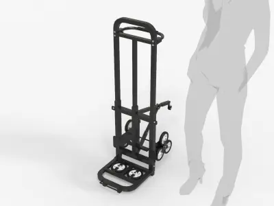 Stairs Climbing Cart 3D model