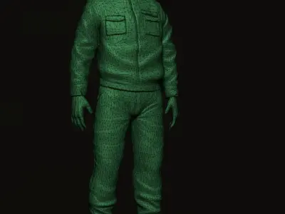 Lowpoly Military Figure 3D model