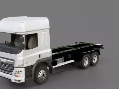 DAF CF Box Truck 2020 3D model