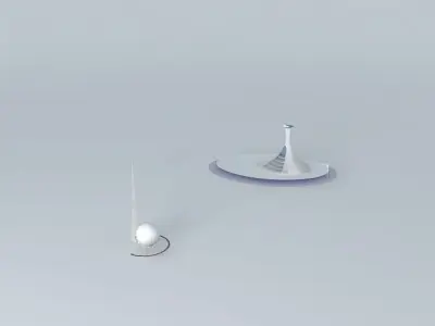 kj futuristic building Free 3D model