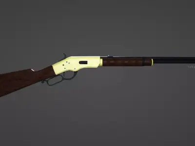 1866 Yellowboy Rifle 3D model
