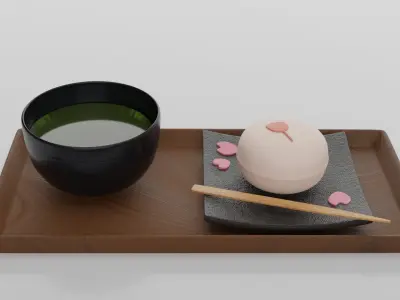 Japanese tea 3D model