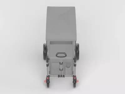 Baby stroller 3D model 3D model 22