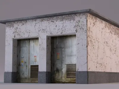 Ultra-Realistic Electrical Equipment Room 3D Model Low-poly 3D model