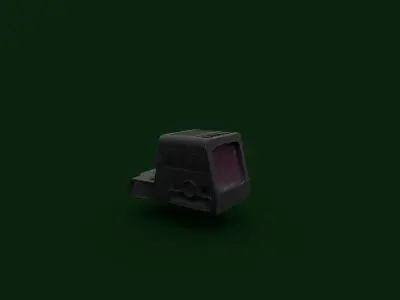 Holo sight pistol type Low-poly 3D model