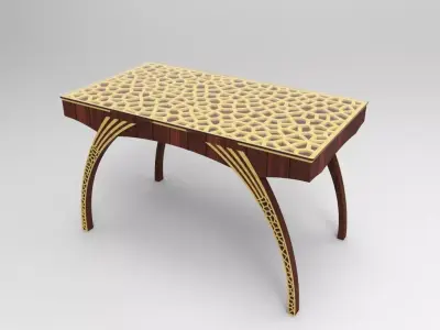 Coffee Table laser cut 6mm plywood 3D print model