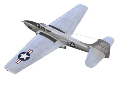 bell P-59A airacomet 3D model purchase