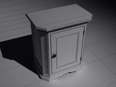 Inlaid french console Free 3D model