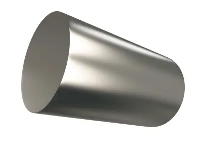 Silver Cylinder Low-poly 3D model