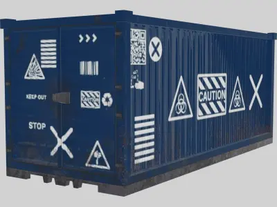 CARGO CANTINERS GAME READY Low-poly 3D model
