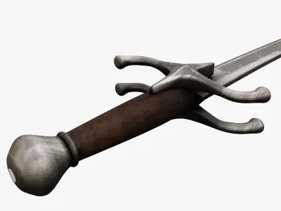 Medieval weapons Low-poly 3D model get