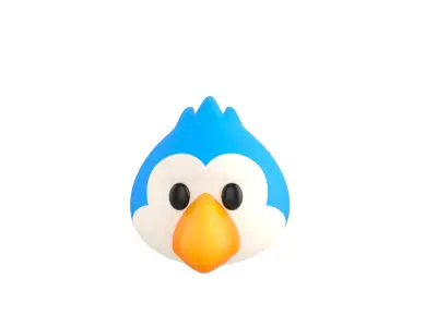 Prop125 Bird Head 3D model