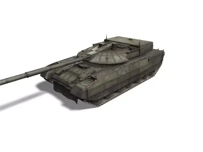T-95 Black Eagle tank Low-poly 3D model