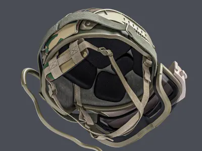 IVAS headset HoloLens Goggles Military Helmet 3D model