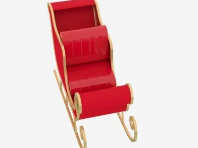 SantaSleigh santa claus sleigh 3D model