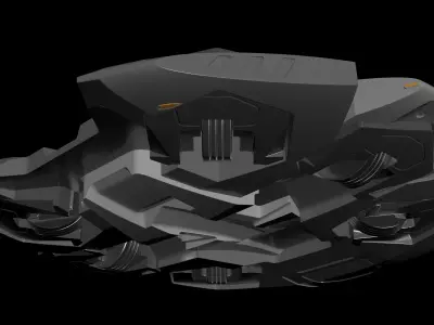 Discus Hexa Gyroscopicus - Concept Drone 3D model