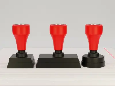 Stamp Free low-poly 3D model