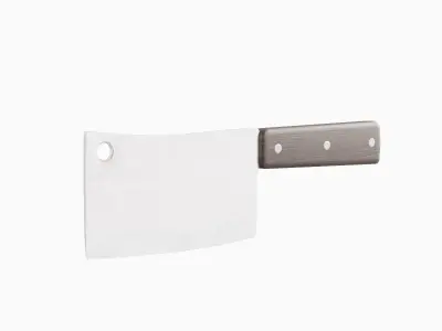 Meat Cleaver A 02 Low-poly 3D model