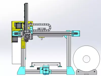 Cartesian 3D Printer CoreXYZStructure 3D model