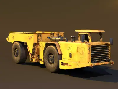 Used Modern Articulated Mine Truck 3D model
