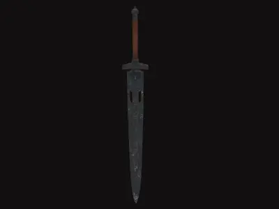 Medieval Sword V01 Low-poly 3D model