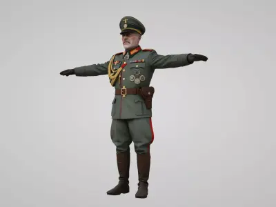  German soldier 3D model 3D model