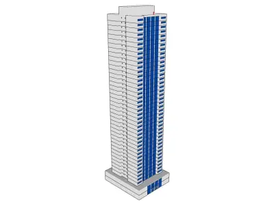 Simple Textured Building 02 3D model