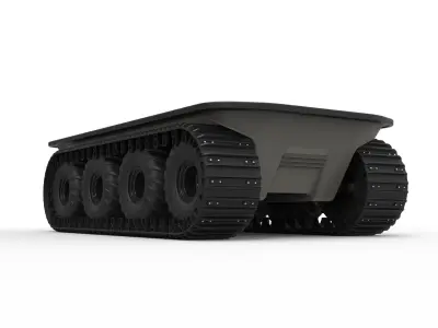 Argo platform 8x8 with tracks 3D model