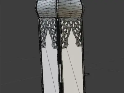 Moroccan Style Lamp Low-poly 3D model