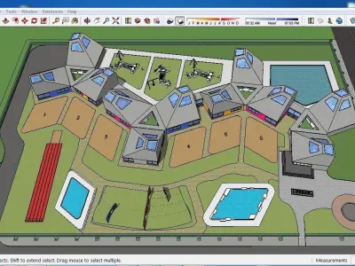 Sketchup Kindergarten A6 3D model