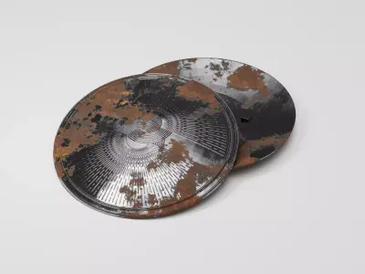 Medieval Metal Shield - Game Ready - 3D Print Ready Low-poly 3D model