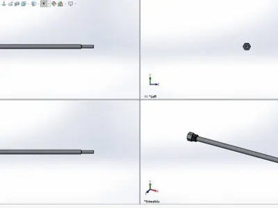 Ashcroft Threaded Stepped Thermowells Free 3D model