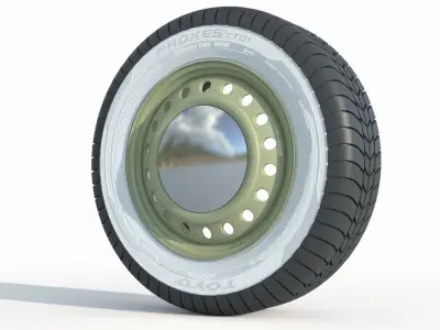 wheel Rim Tire 12 3D model