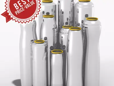 Aluminium cans 3D model