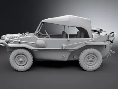 Schwimmwagen Scale model   3D print model