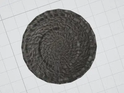 Lowpoly Lined Bomb Free low-poly 3D model